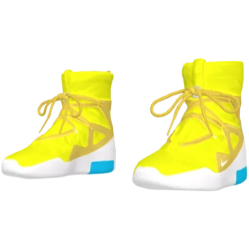 Желтые кроссовки Nice Fear of God (Luminoforo)