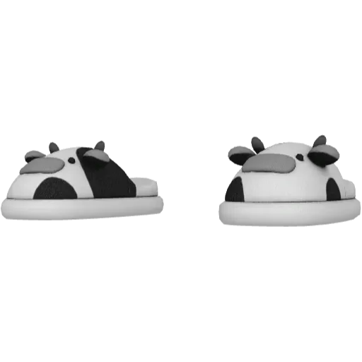 Белые тапочки COW