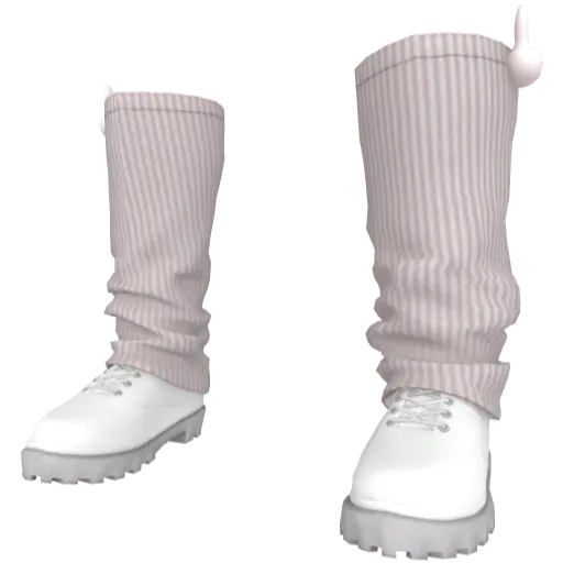 Белые сапоги с кроликом (Luminoforo)