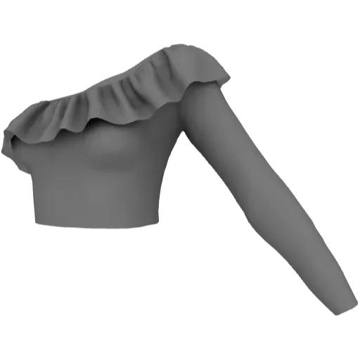 Светло-серое платье Crop Top