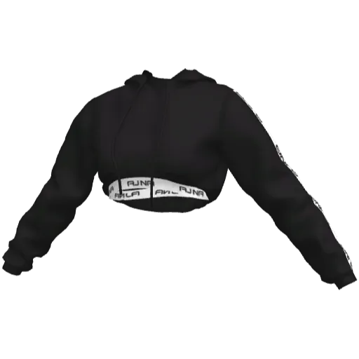 Черное худи Ajna Streetwear Collection