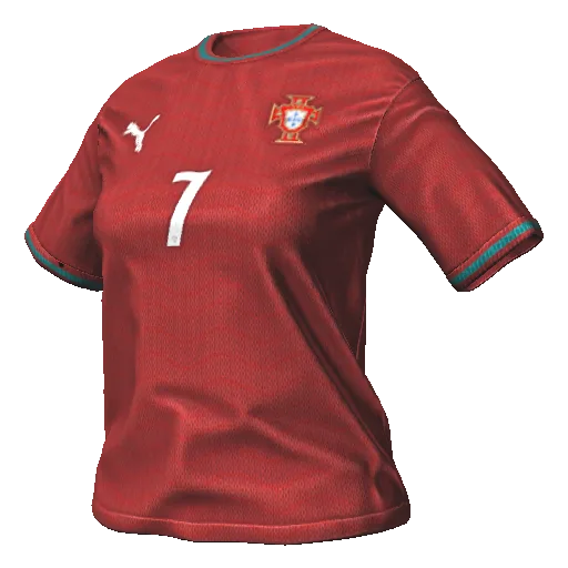 Красная футбольная джерси Ronaldo 7