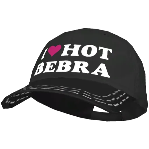Черная кепка I <3 Hot Bebra