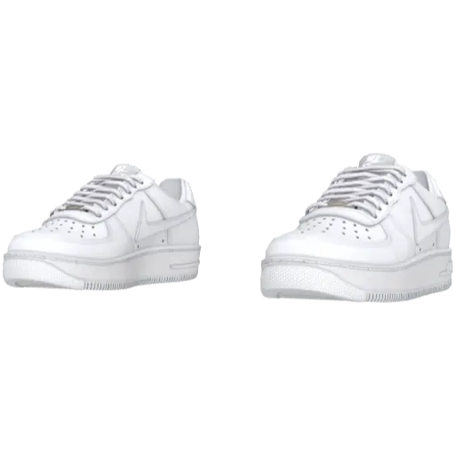 Бело-черные кроссовки Nice Flow Force 1