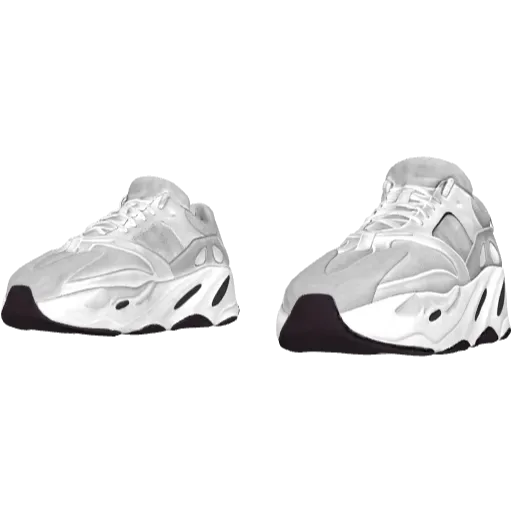 Белые кроссовки Adibas Ez Boost 700