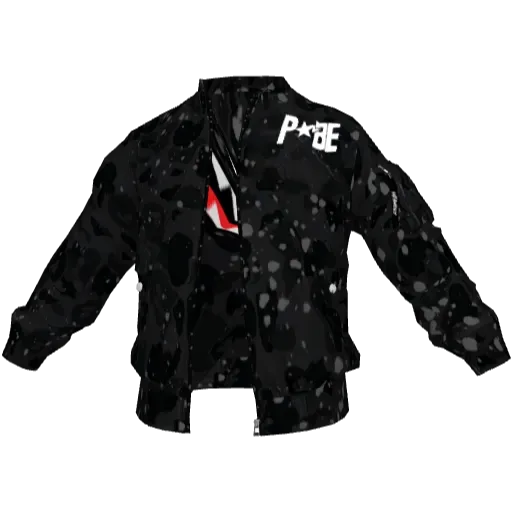 Черный бомбер Pabe (открытый)