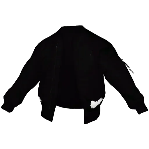 Черный бомбер All White