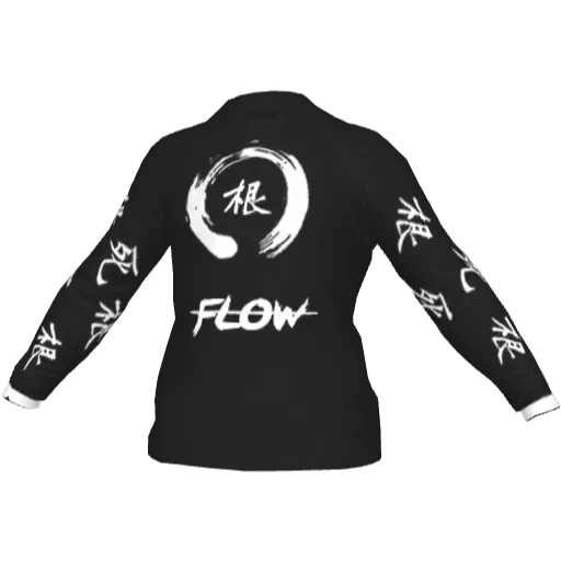 Черный лонгслив Flow