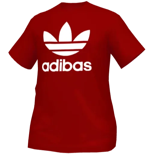 Красная свободная футболка Adibas