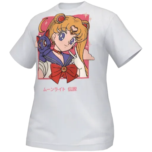 Белая длинная футболка Japan Collection