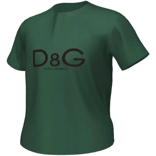 Зеленая футболка D&G