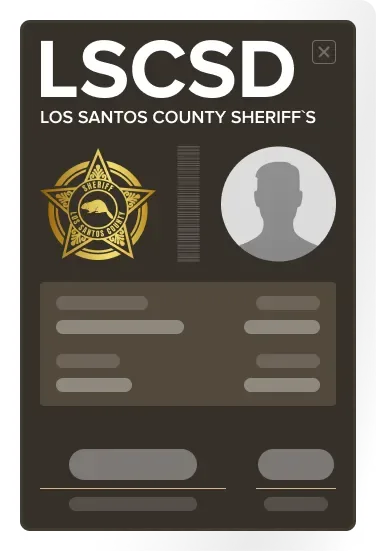 Удостоверение Sheriff Department